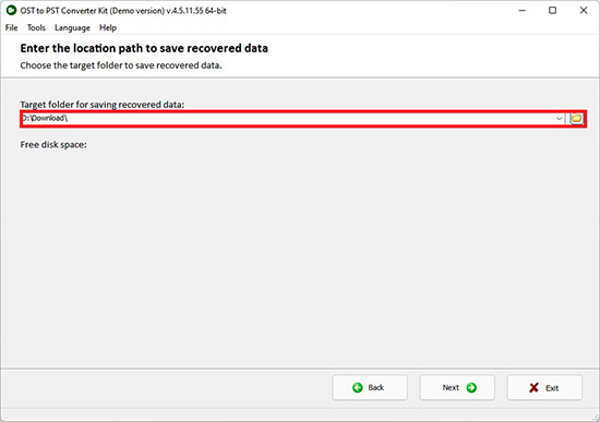 select folder